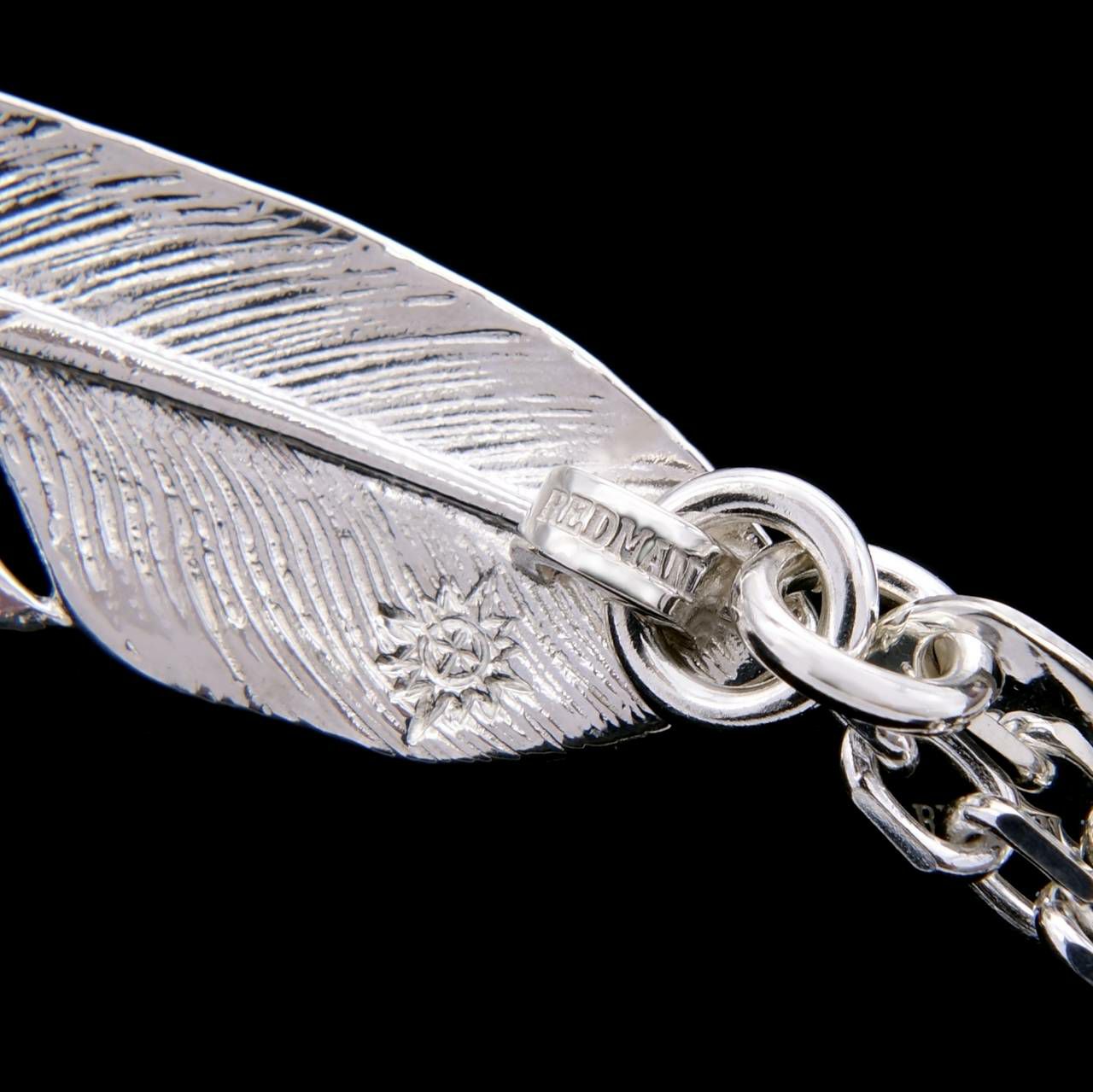 大フェザーチェーンブレスレット（左向き） | REDMAN.