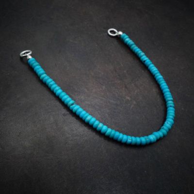 ターコイズビーズブレスレット 16cm amp japan ブレスレット hallmark beads blacelet - turquoise