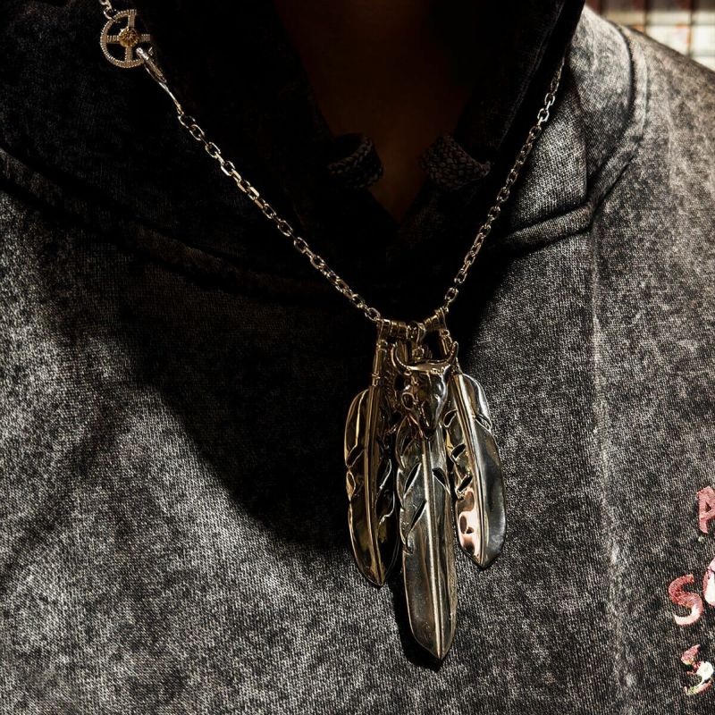 REDMANネックレスセット 美品】Redman. レッドマン 先金フェザーネックレスセット