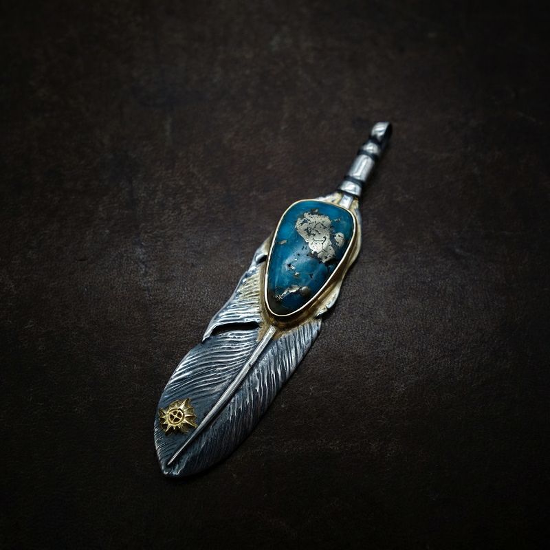 k-smith ターコイズ付きフェザー 3月28日(金)18:00発売】<br> ＜New Arrivals.＞新作ターコイズシリーズ