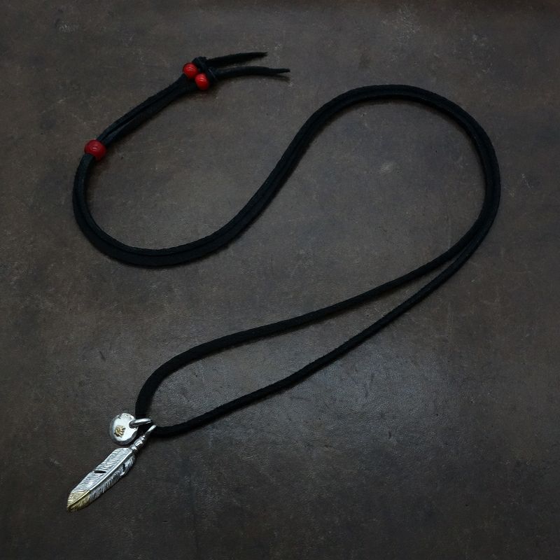 REDMAN 極小ヤングイーグル&極小フェザーセット 革紐ビーズ付き REDMAN 極小ヤングイーグル&極小フェザーセット 革紐ビーズ付き 極小