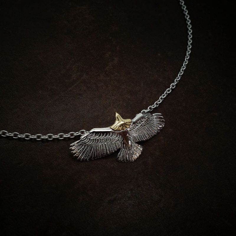 極小ヤングイーグル（コンビ）×オリジナルチェーン/ネックレスカスタム