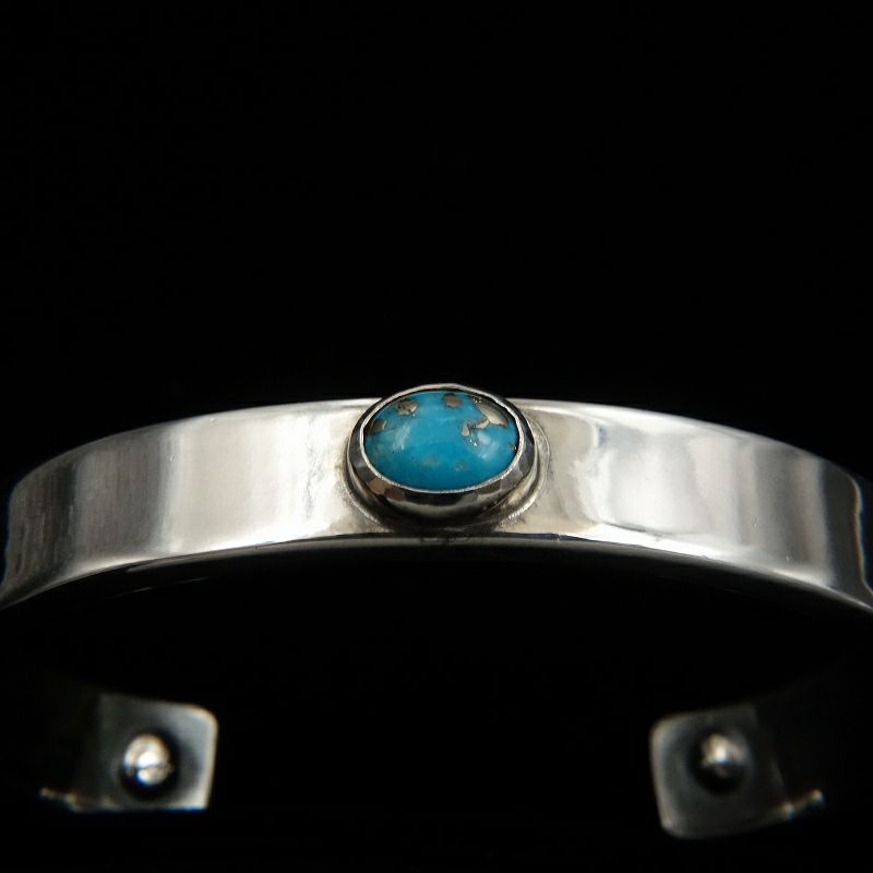 ターコイズ付きプレーンバングル | REDMAN.