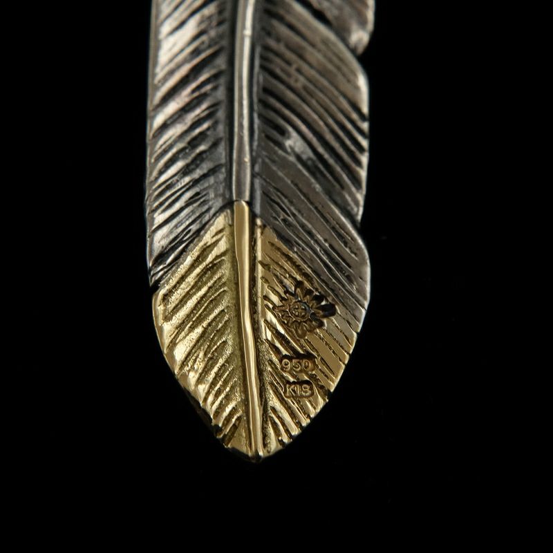 REDMAN 小フェザー 右向き 先金 K18 ゴールド REDMAN 小フェザー 右向き 先金 K18 ゴールド REDMAN 小フェザー